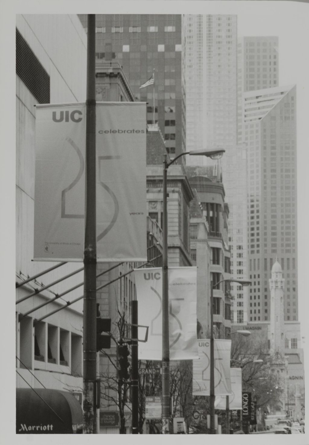 Miniature of Banners for UIC's 25th Anniversary in downtown Chicago