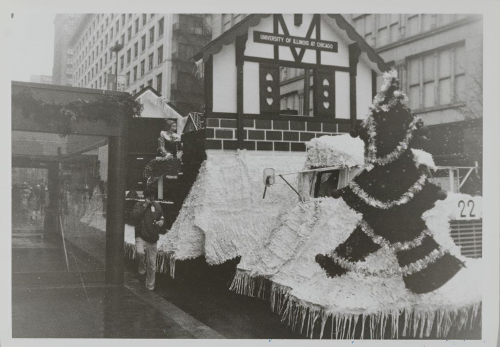 Miniature of University Christmas Float at the Christmas Parade