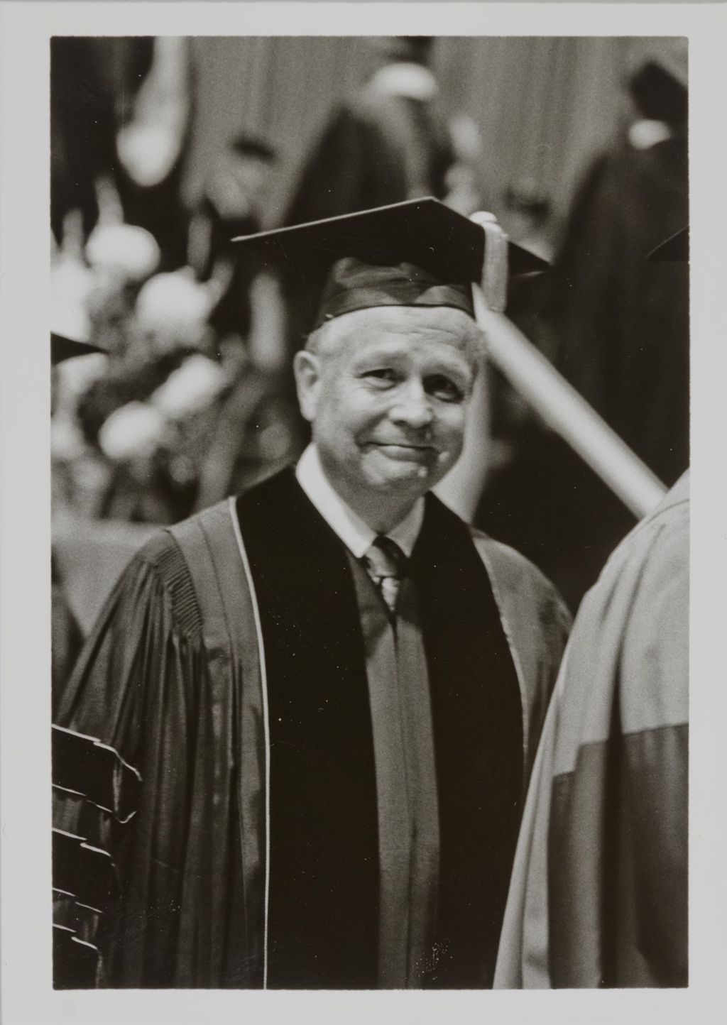 Miniature of University of Illinois Board of Trustees member Dean Matter at the graduation ceremony