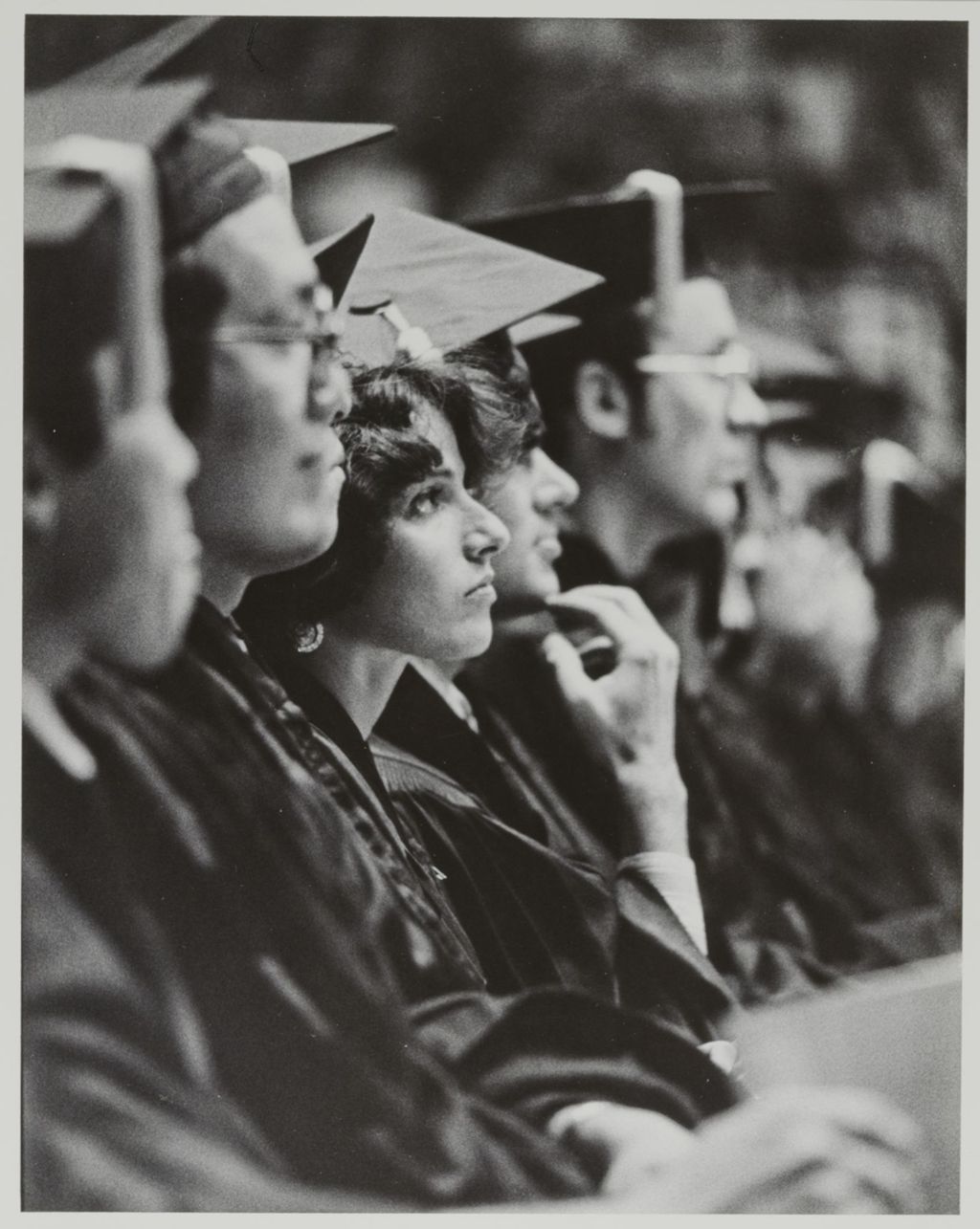 Miniature of Seated students at the graduation ceremony