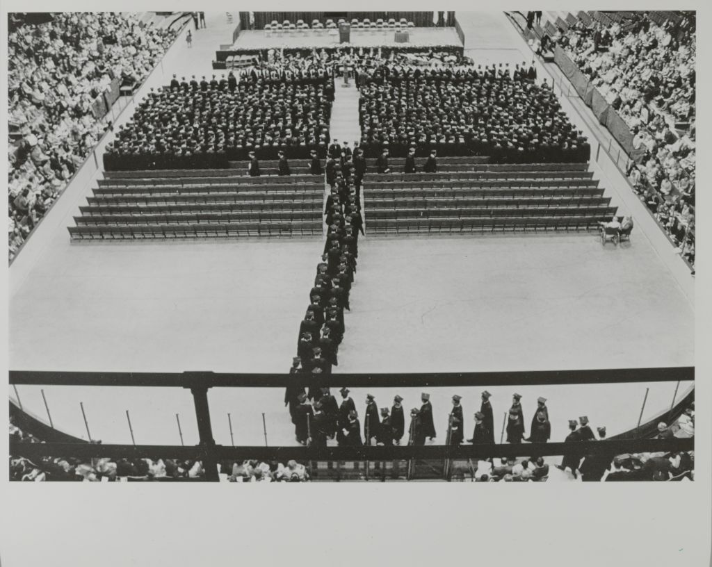 Miniature of Processional of graduating students at the graduation ceremony
