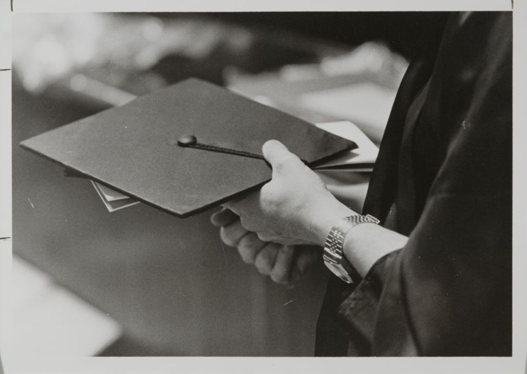 Miniature of Close-up of mortarboard at the graduation ceremony