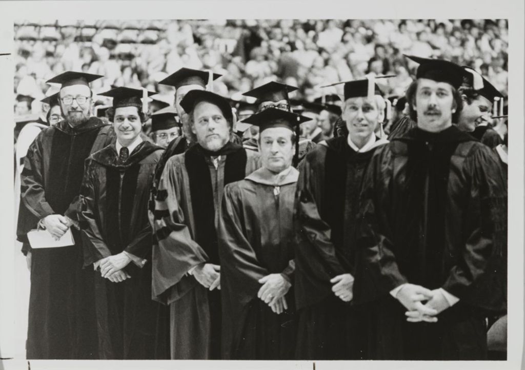 Faculty members at the graduation ceremony