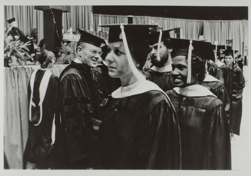 Miniature of Students receiving their diplomas during the graduation ceremony