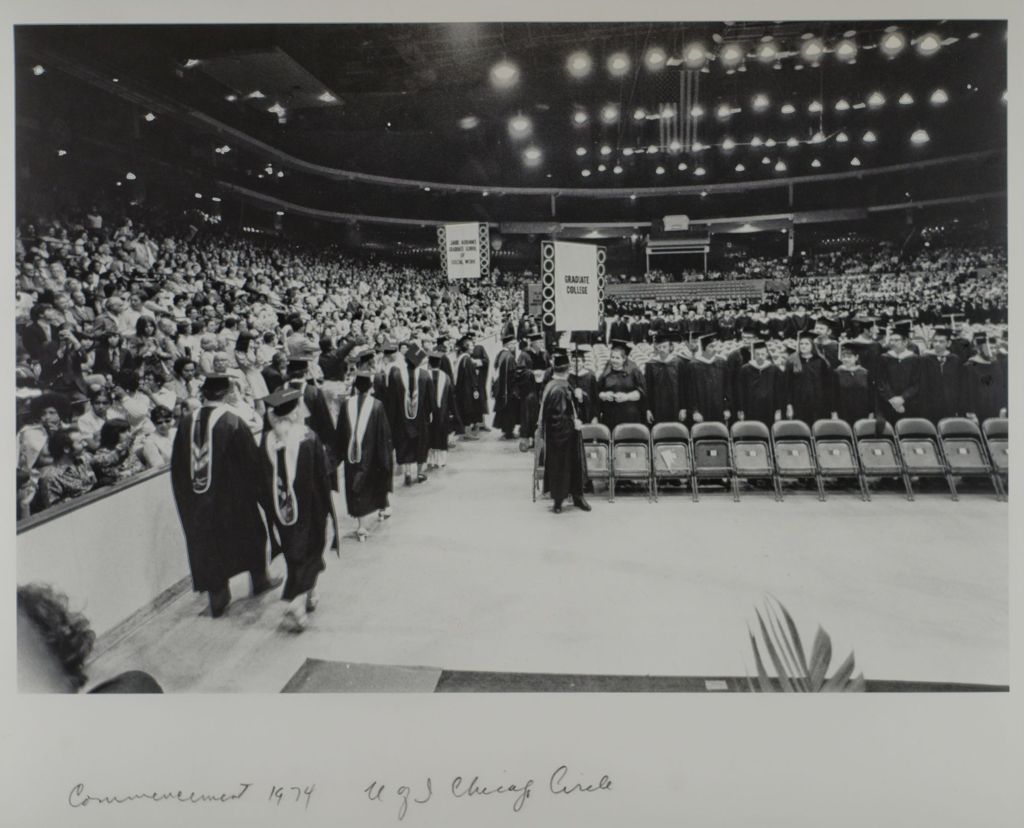 Miniature of Students walking into the graduation ceremony
