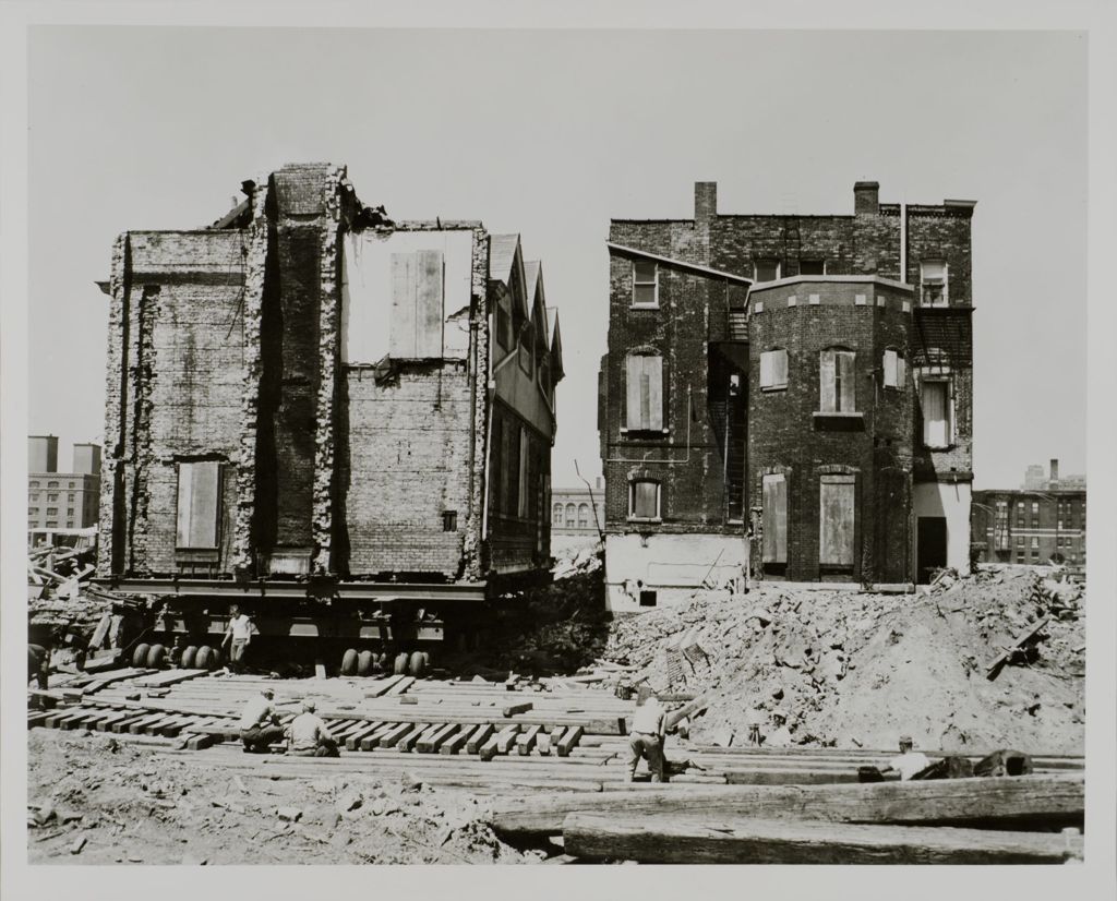 Miniature of Demolition of Hull-House and the movement of the Residents' Dining Hall