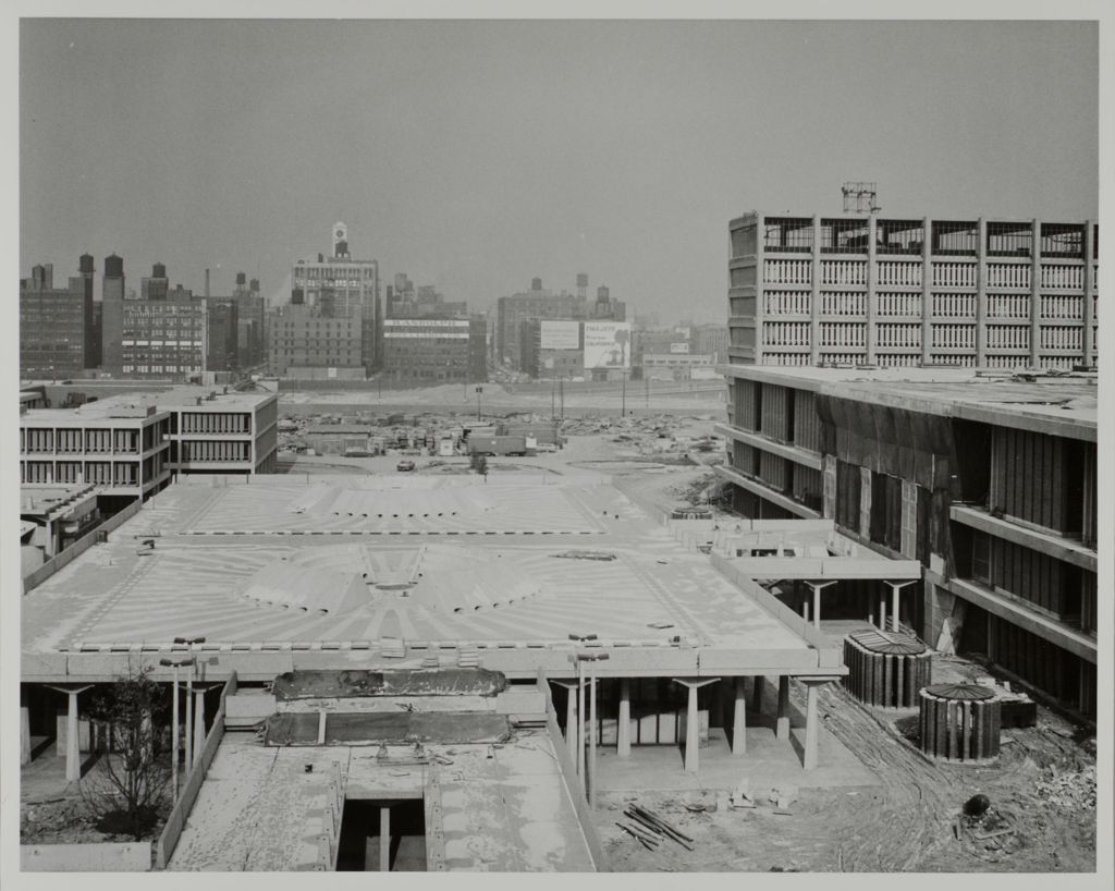 View of the construction of east campus
