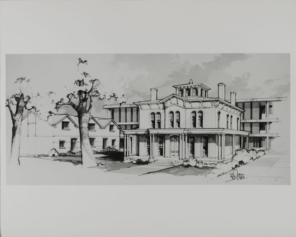 Miniature of Contextual drawing of Jane Addams Hull-House Museum and Student Center East