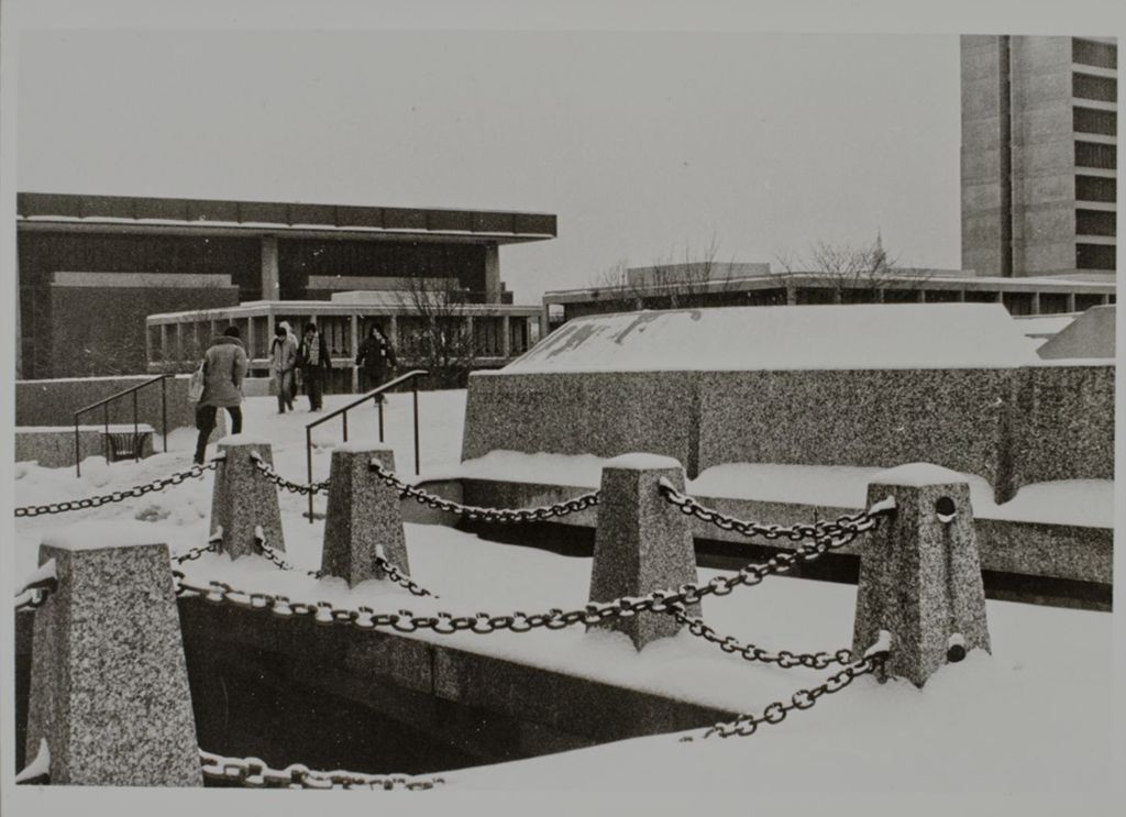 Miniature of Exterior of Forum with students