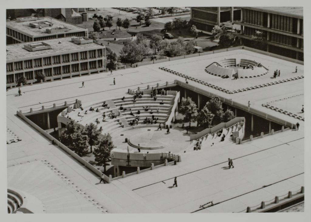 Miniature of Aerial view of the Forum Ampitheatre and Great Court