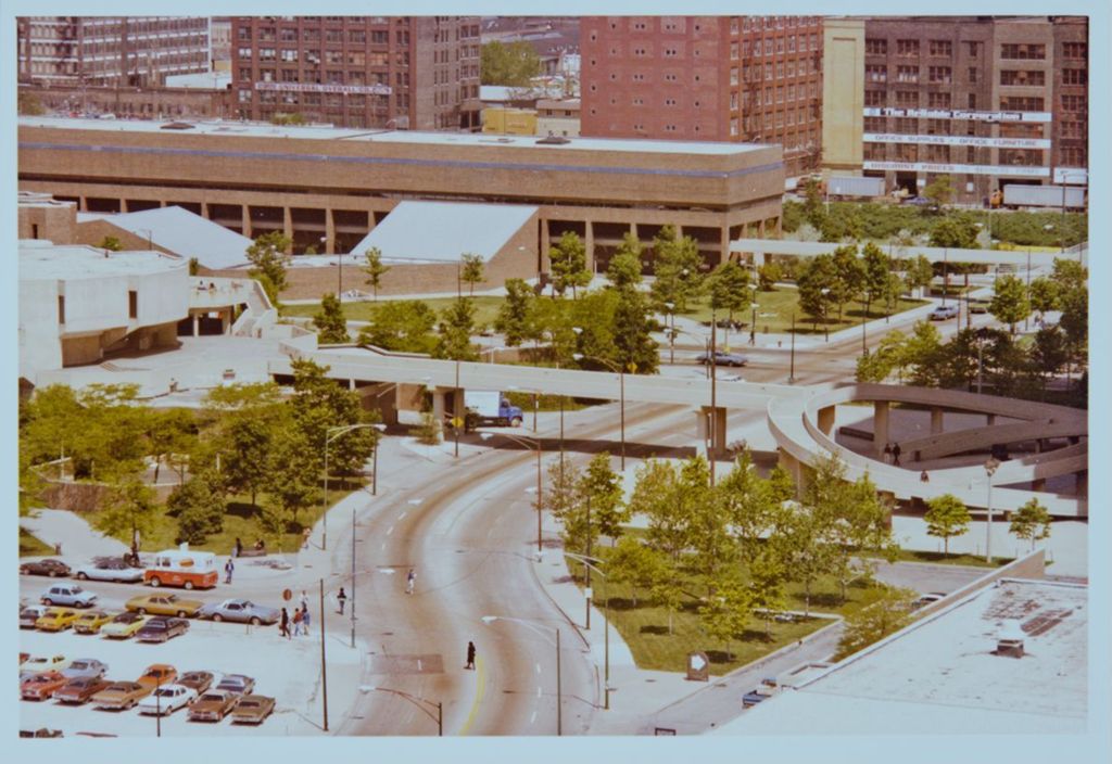 Miniature of Aerial view of the ramp over Morgan Street