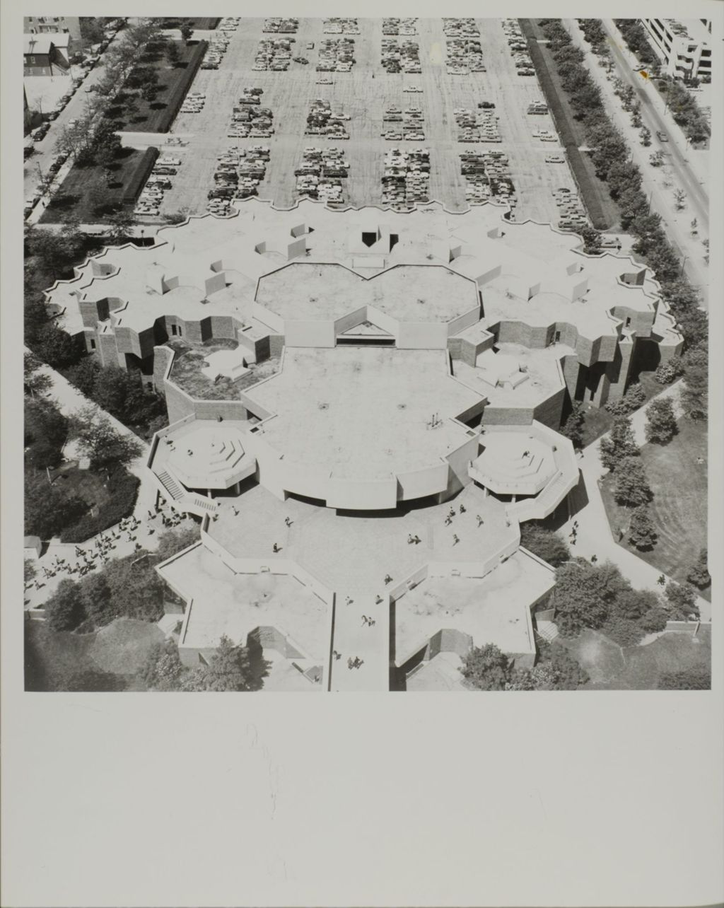 Miniature of Aerial view showing parking lot, Behavioral Sciences building