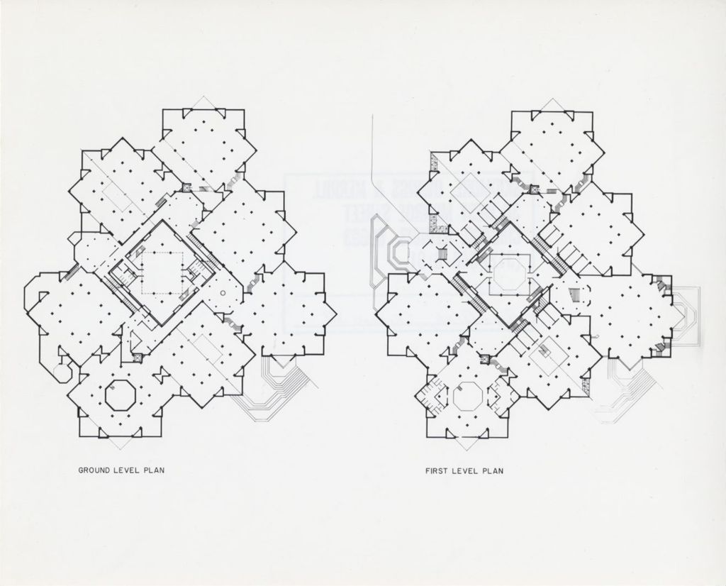 Miniature of Ground level and first level floor plans, Architecture and Design Studios