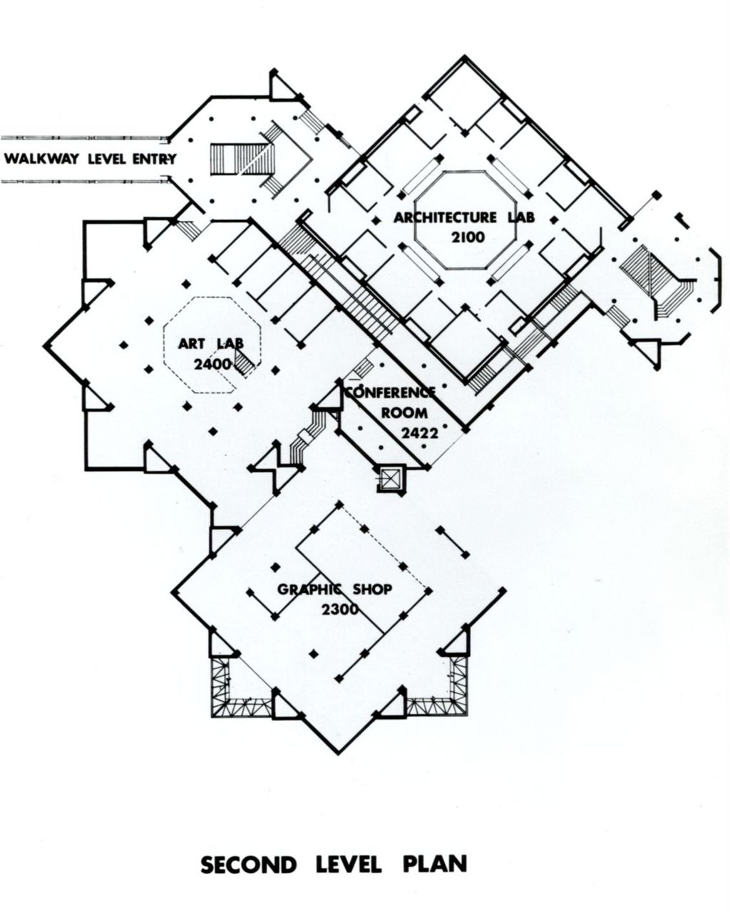 Miniature of Second level floor plan, Architecture and Design Studios