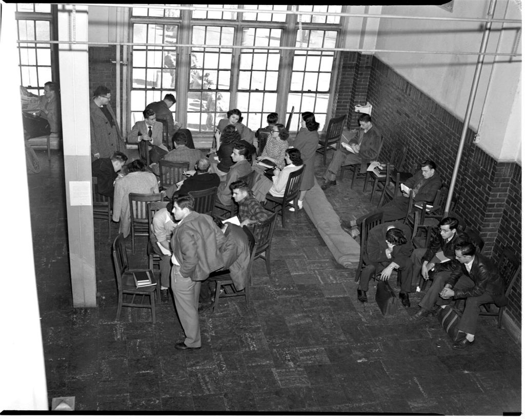 Miniature of Students in Study Hall, University of Illinois Chicago Undergraduate Division