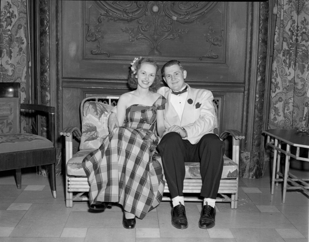 George Tusk and Date at Prom Dance, University of Illinois Chicago Undergraduate Division
