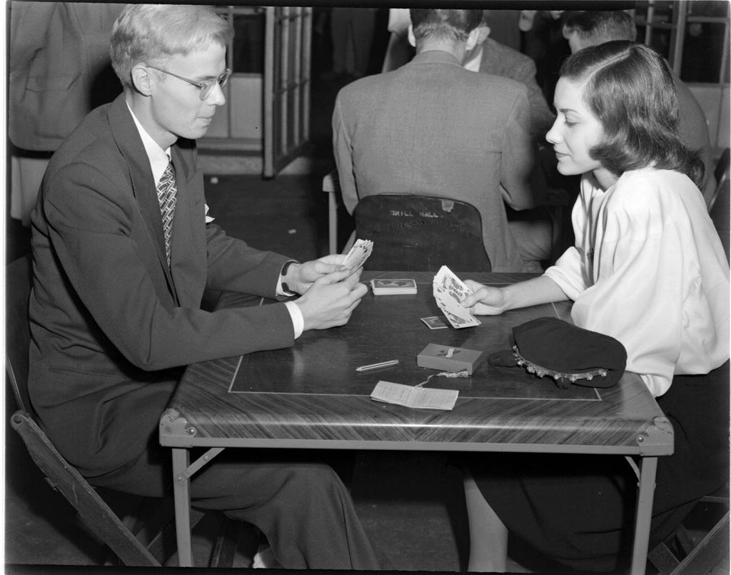 Card Players at Registration Dance, University of Illinois Chicago Undergraduate Division