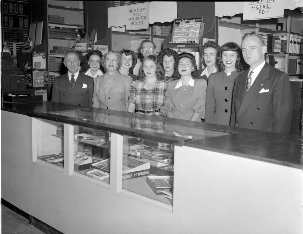 Miniature of Bookstore Employees, University of Illinois Chicago Undergraduate Division