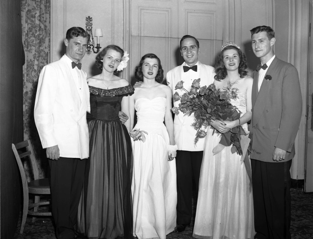 Miniature of Spring Formal Dance Queen Mary Kerrigan and students, University of Illinois Chicago Undergraduate Division