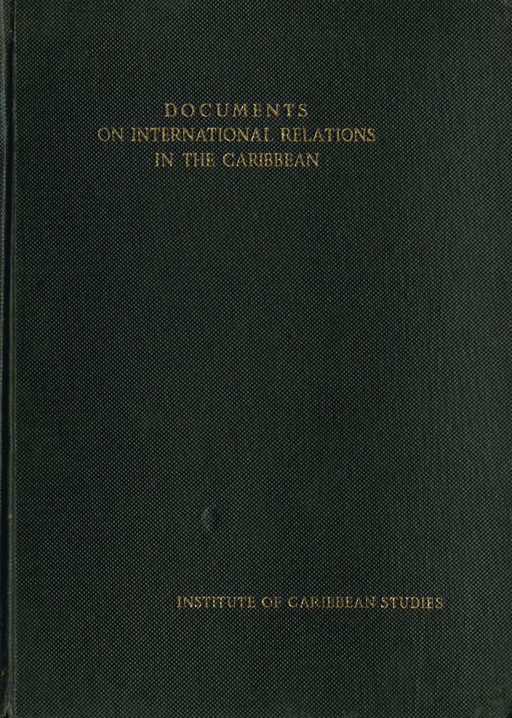 Miniature of Documents on international relations in the Caribbean (front cover)