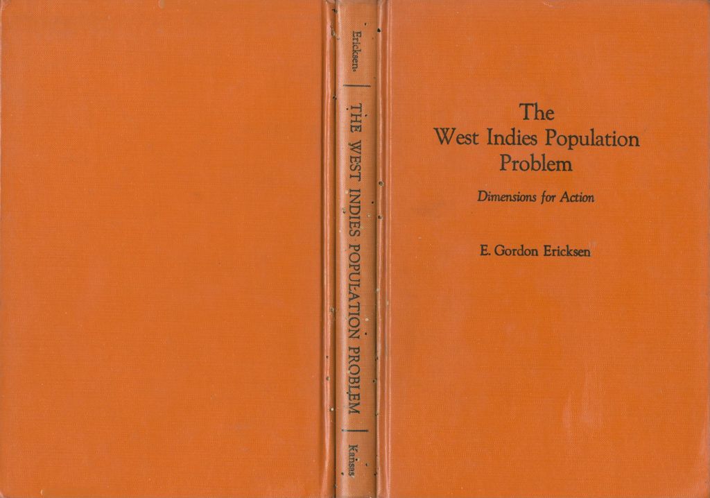 The West Indies population problem: dimensions for action (book covers)