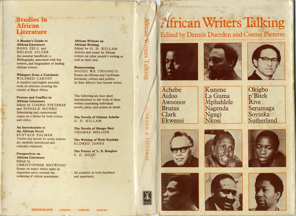 Miniature of African writers talking: a collection of interviews