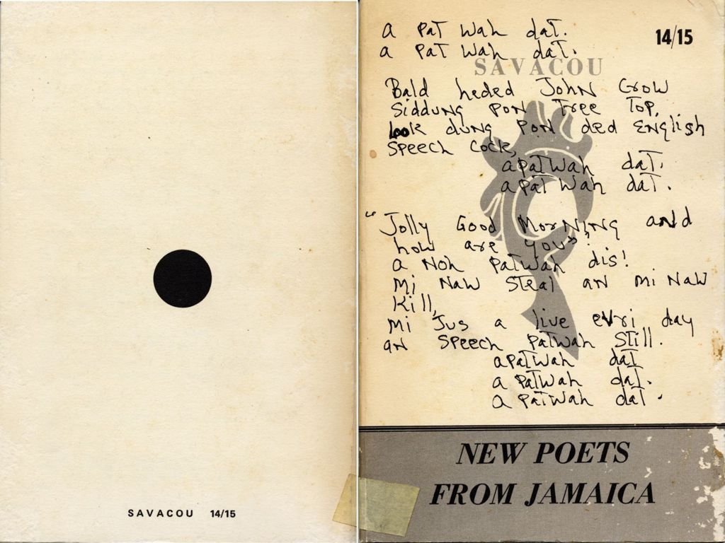 New poets from Jamaica: an anthology