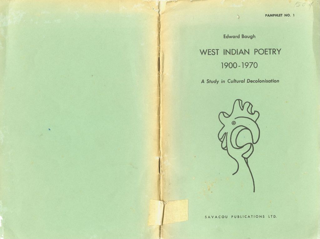 Miniature of West Indian poetry, 1900-1970: a study in cultural decolonisation