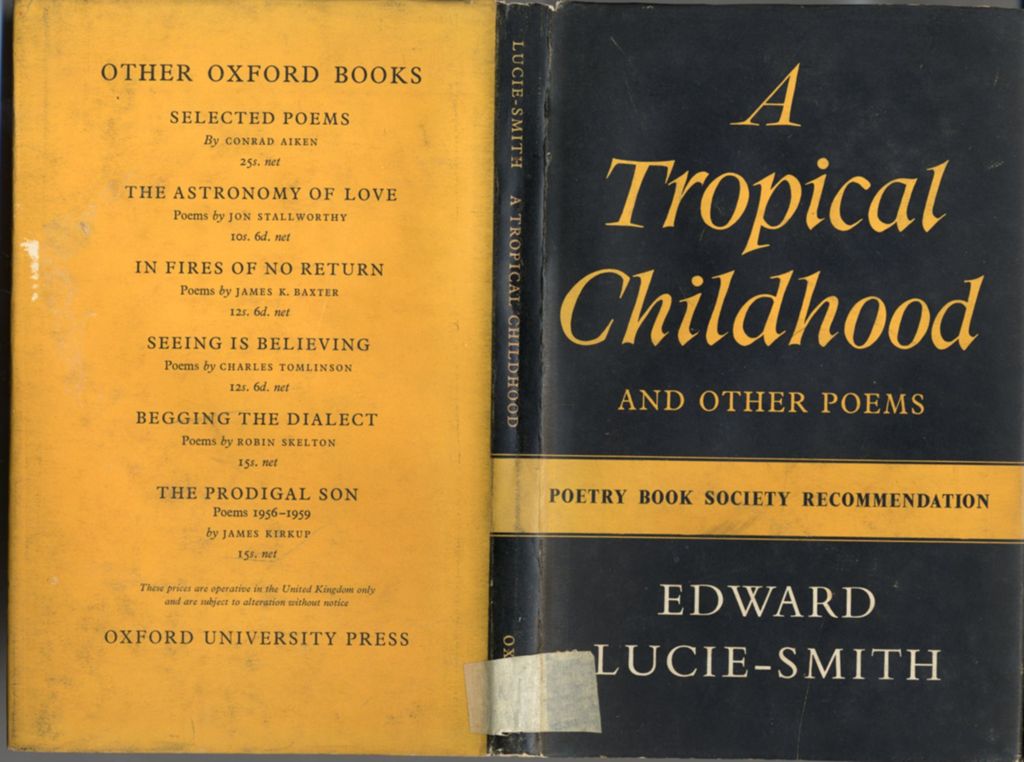 Miniature of A tropical childhood, and other poems