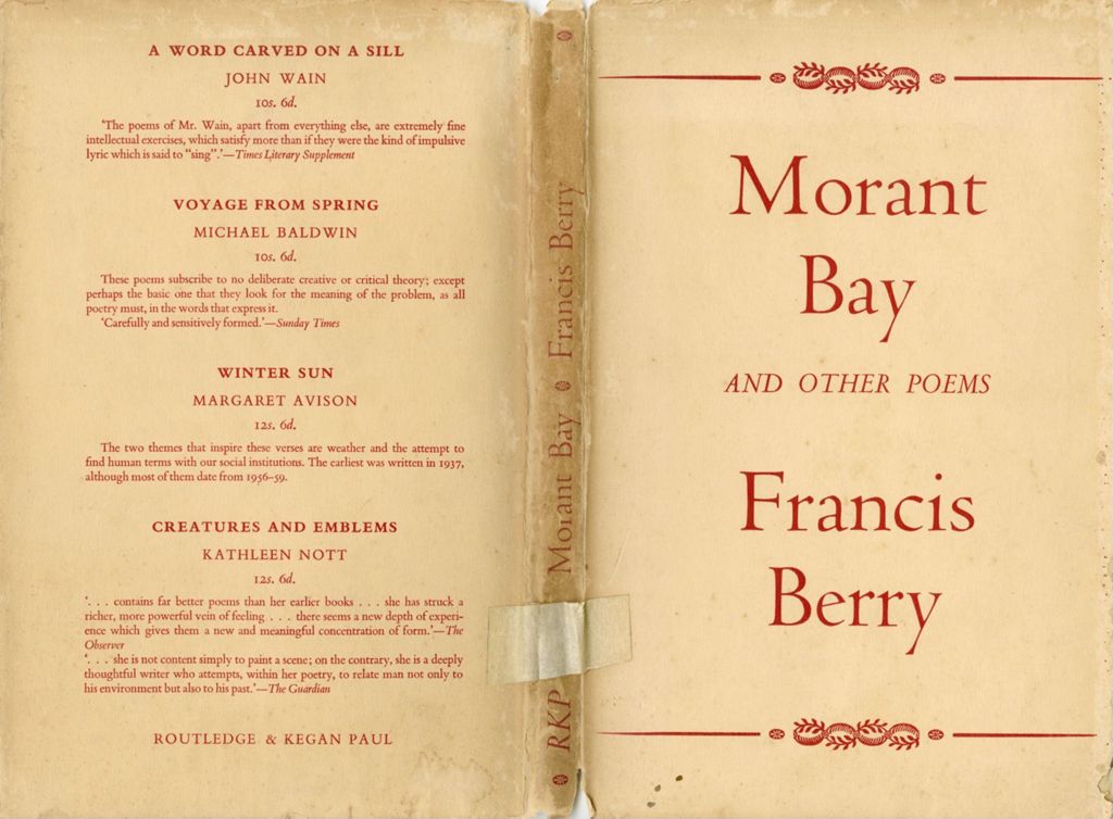 Miniature of Morant Bay and other poems
