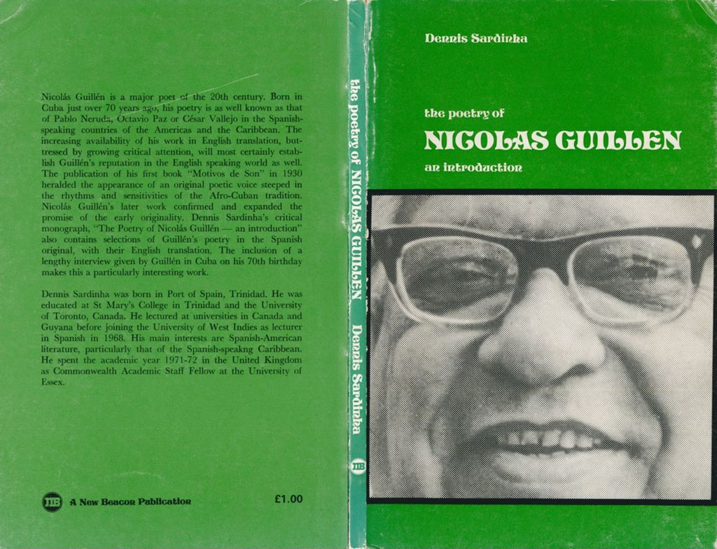 The poetry of Nicolas Guillen: an introduction