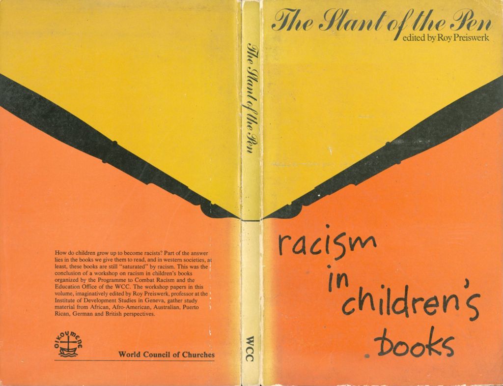 Miniature of The Slant of the pen: racism in children's books