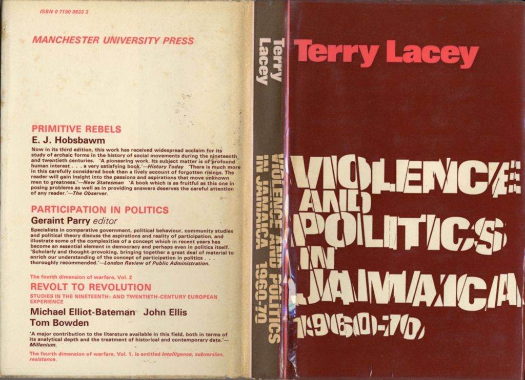 Miniature of Violence and politics in Jamaica, 1960-70: internal security in a developing country