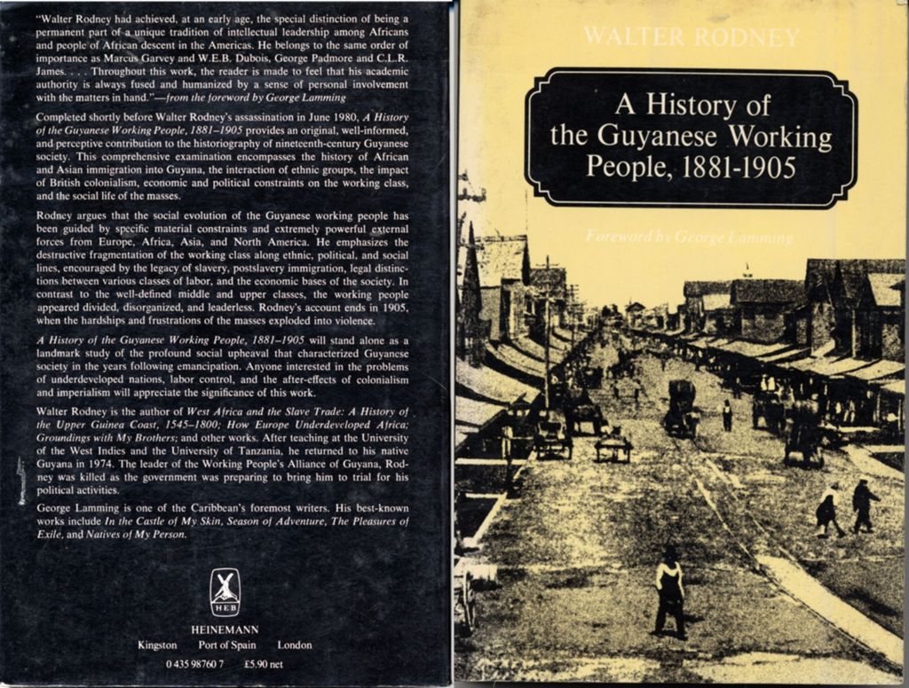 A history of the Guyanese working people, 1881-1905