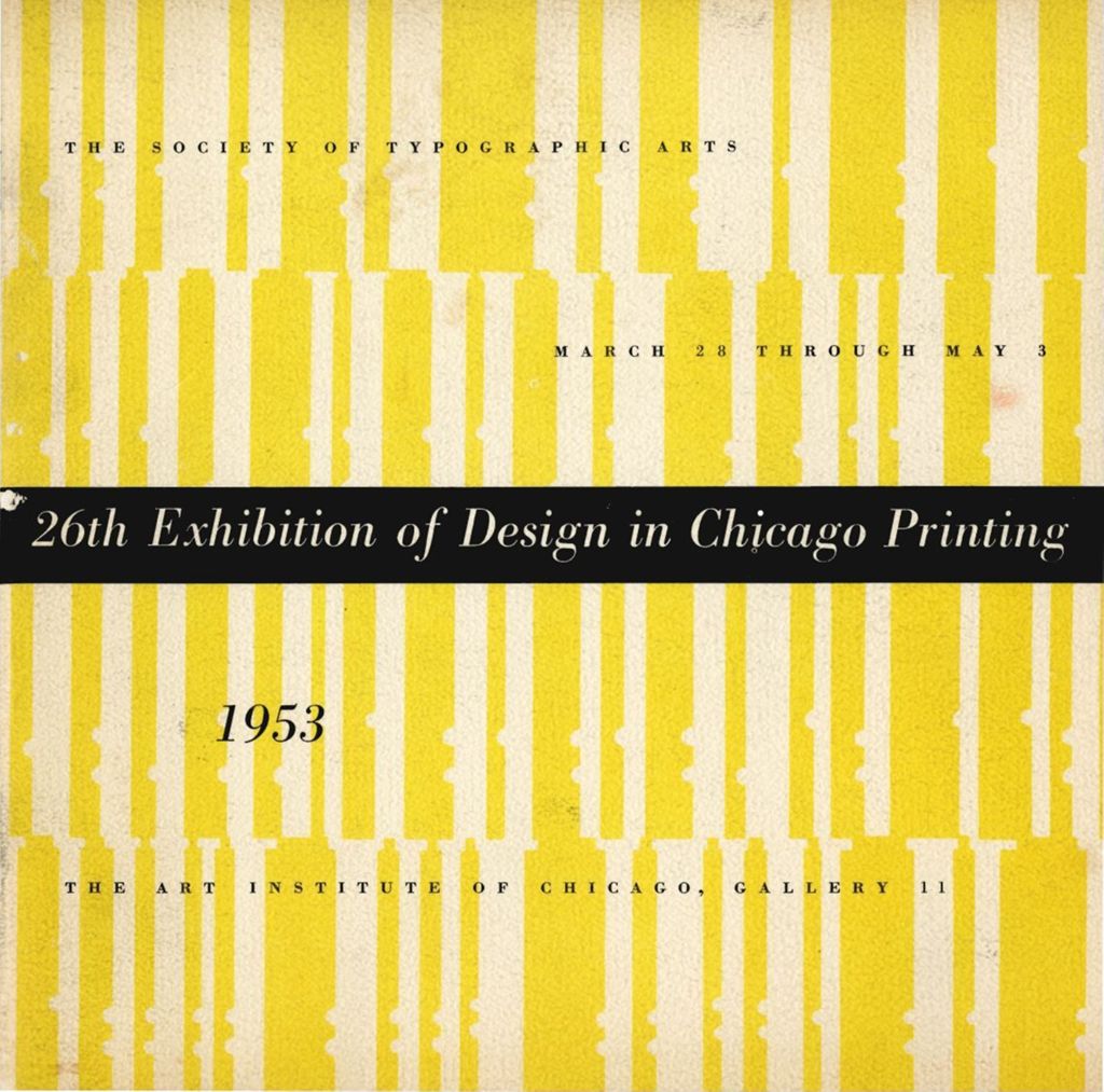 The Society of Typographic Arts 26th Annual Exhibition of Design in Chicago Printing