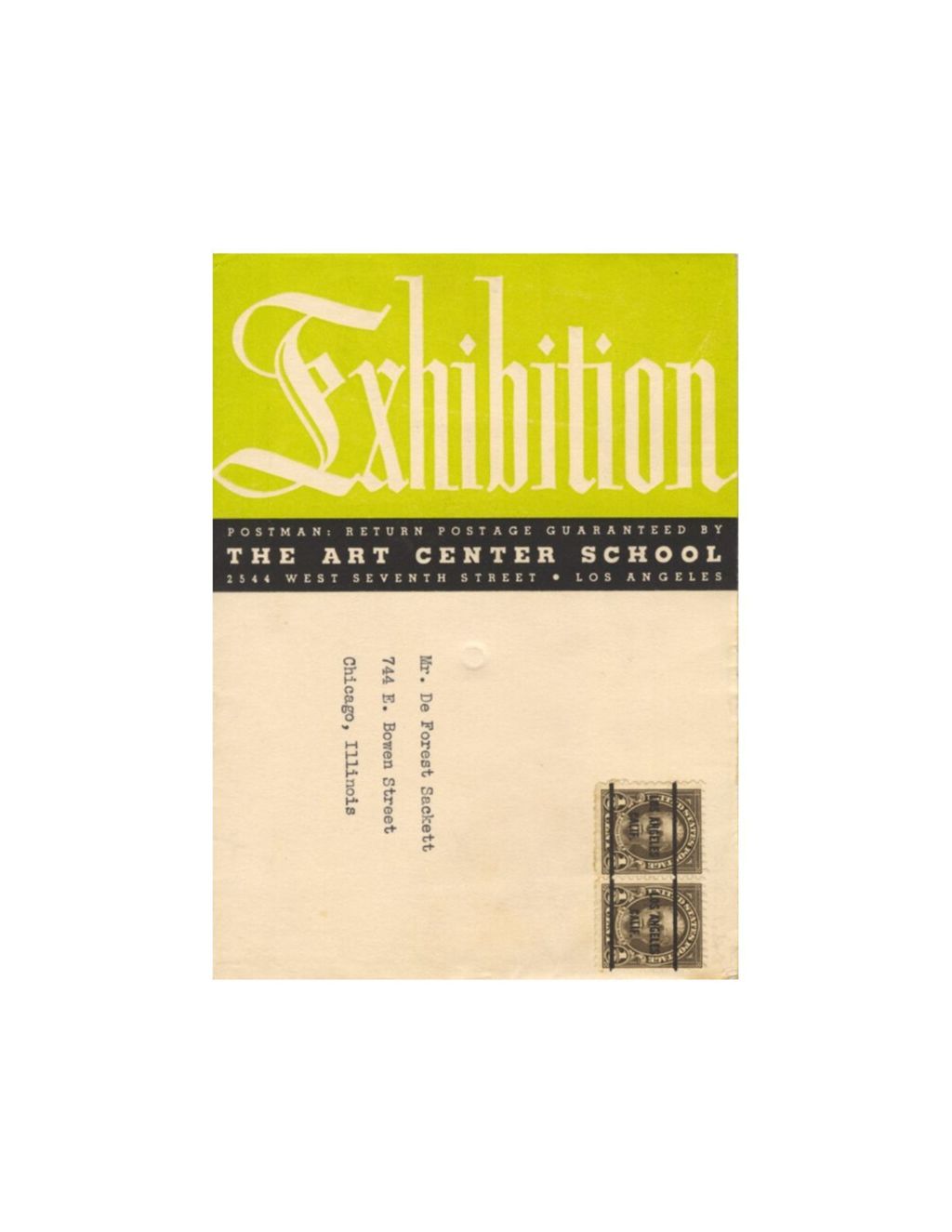 Miniature of Invitation to STA Exhibition, Los Angeles