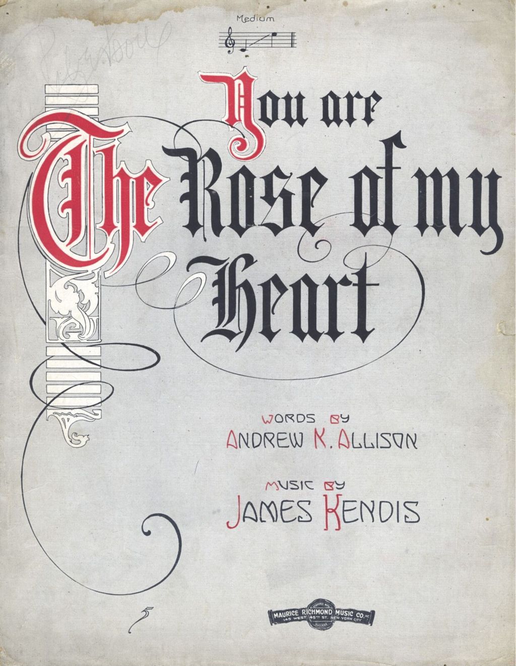 Miniature of You Are the Rose of My Heart