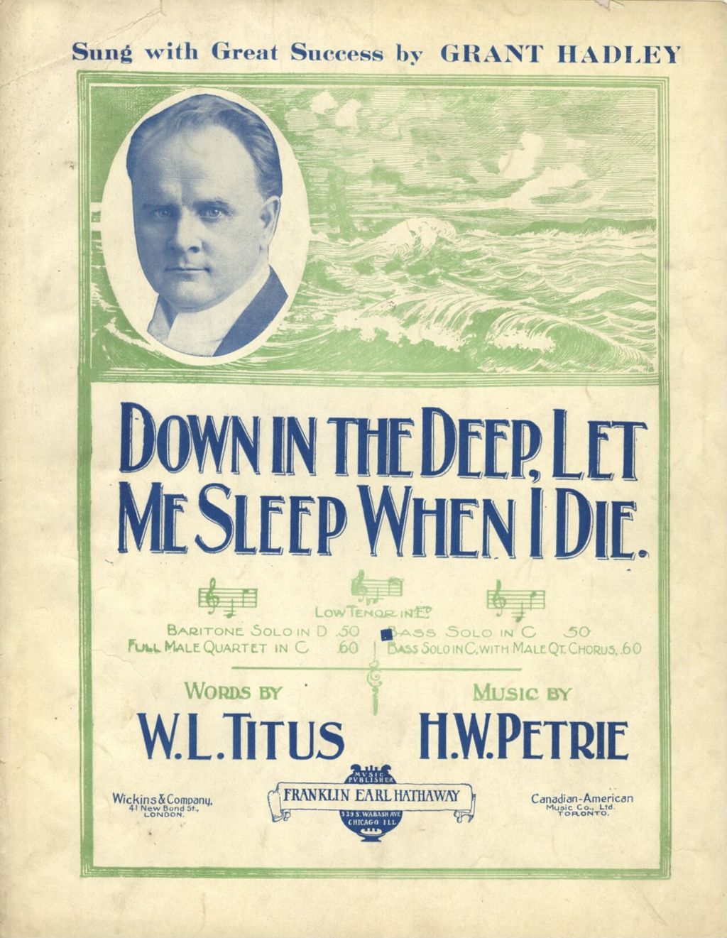 Miniature of Down in the Deep, Let Me Sleep When I Die