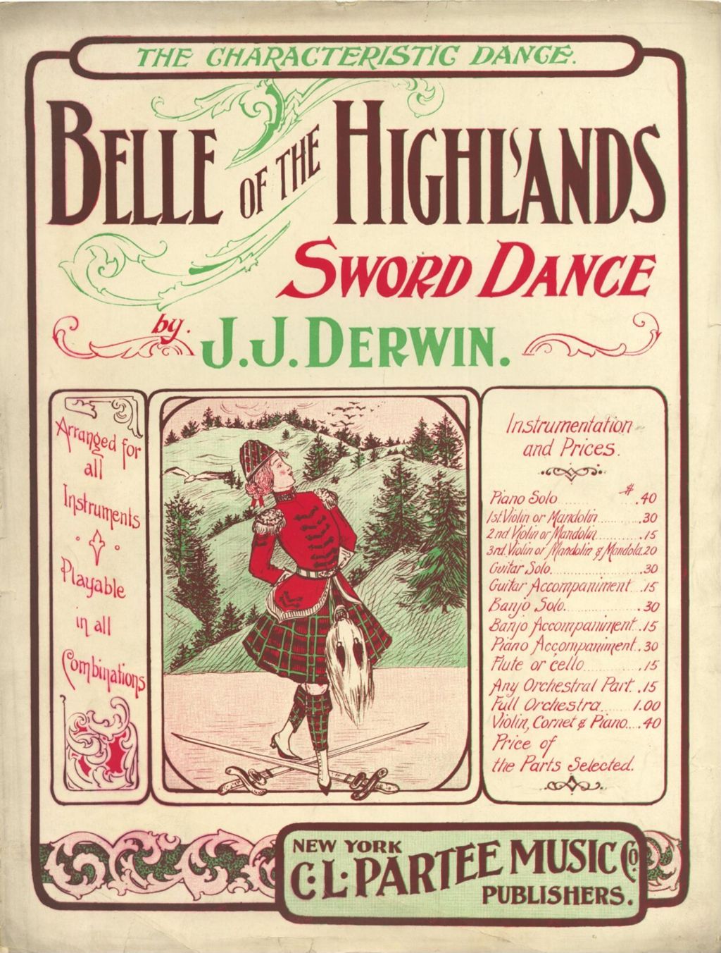 Miniature of Belle of the Highlands (Sword Dance)