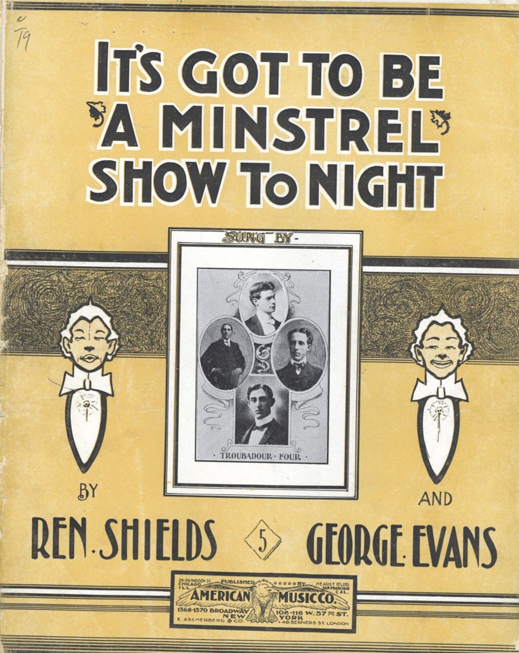 It's Got to Be a Minstrel Show To-Night