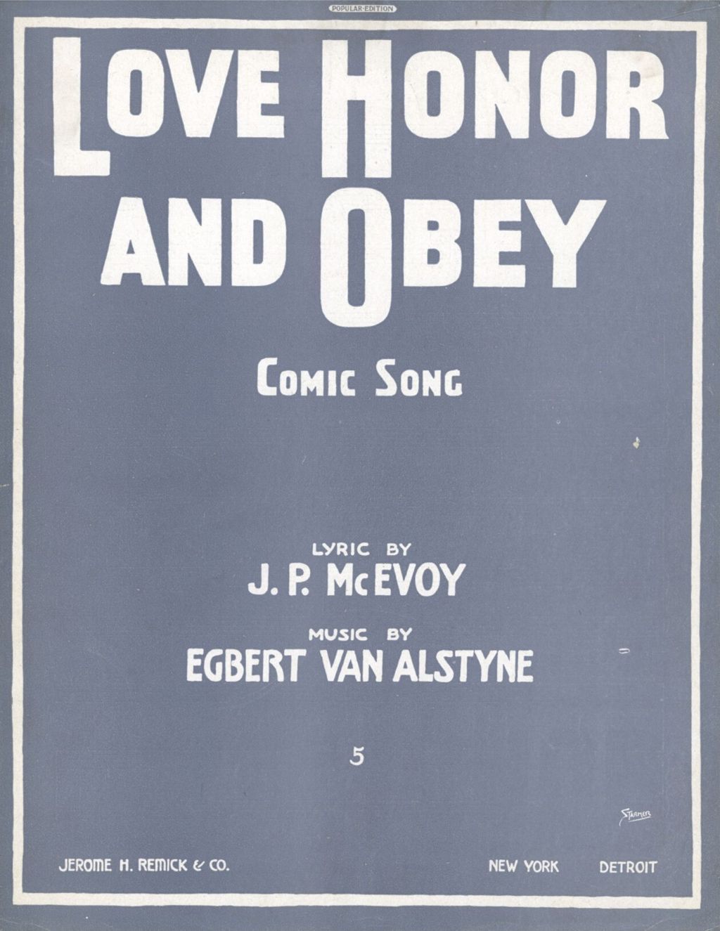 Miniature of Love Honor and Obey