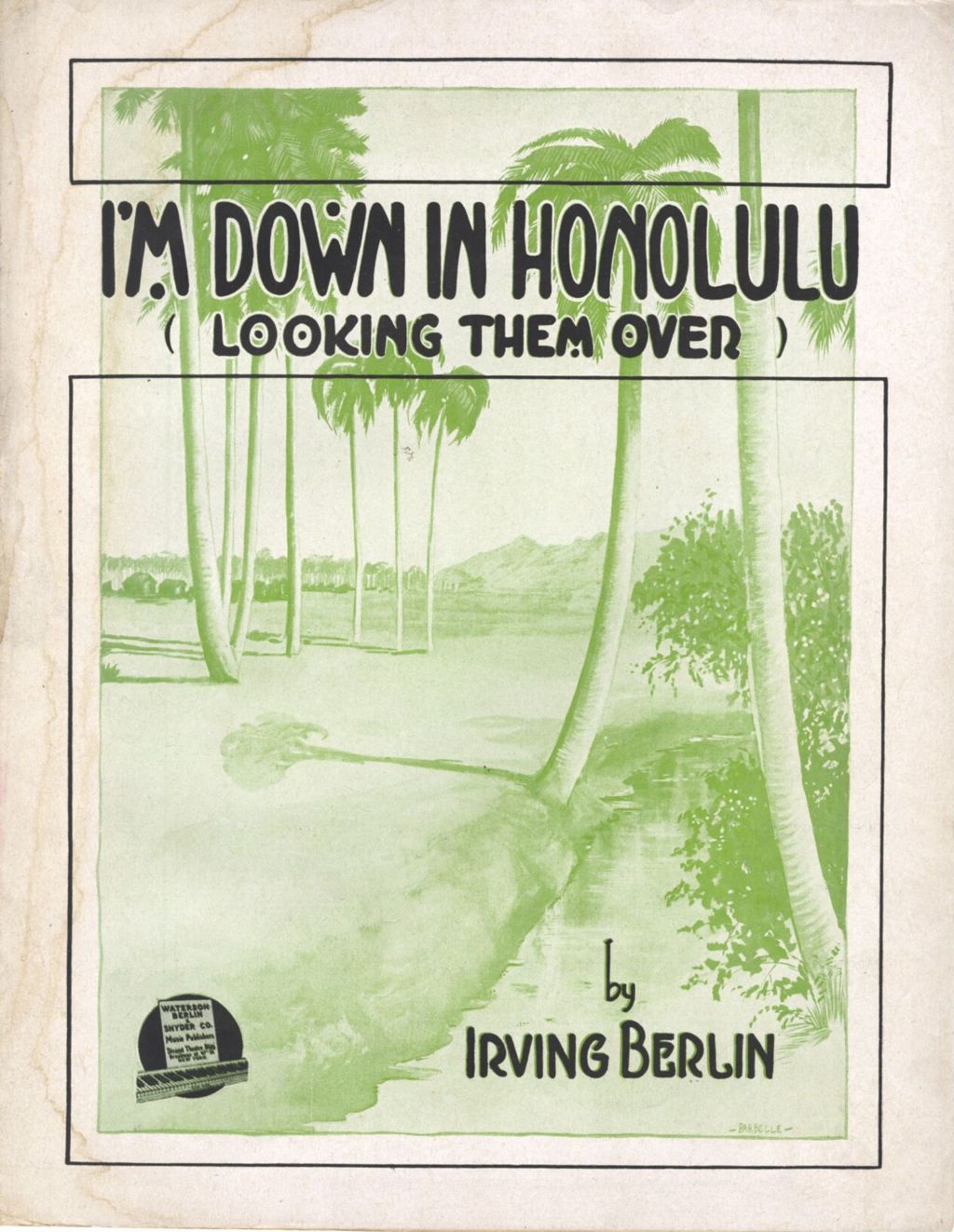 Miniature of I'm Down In Honolulu (Looking Them Over)