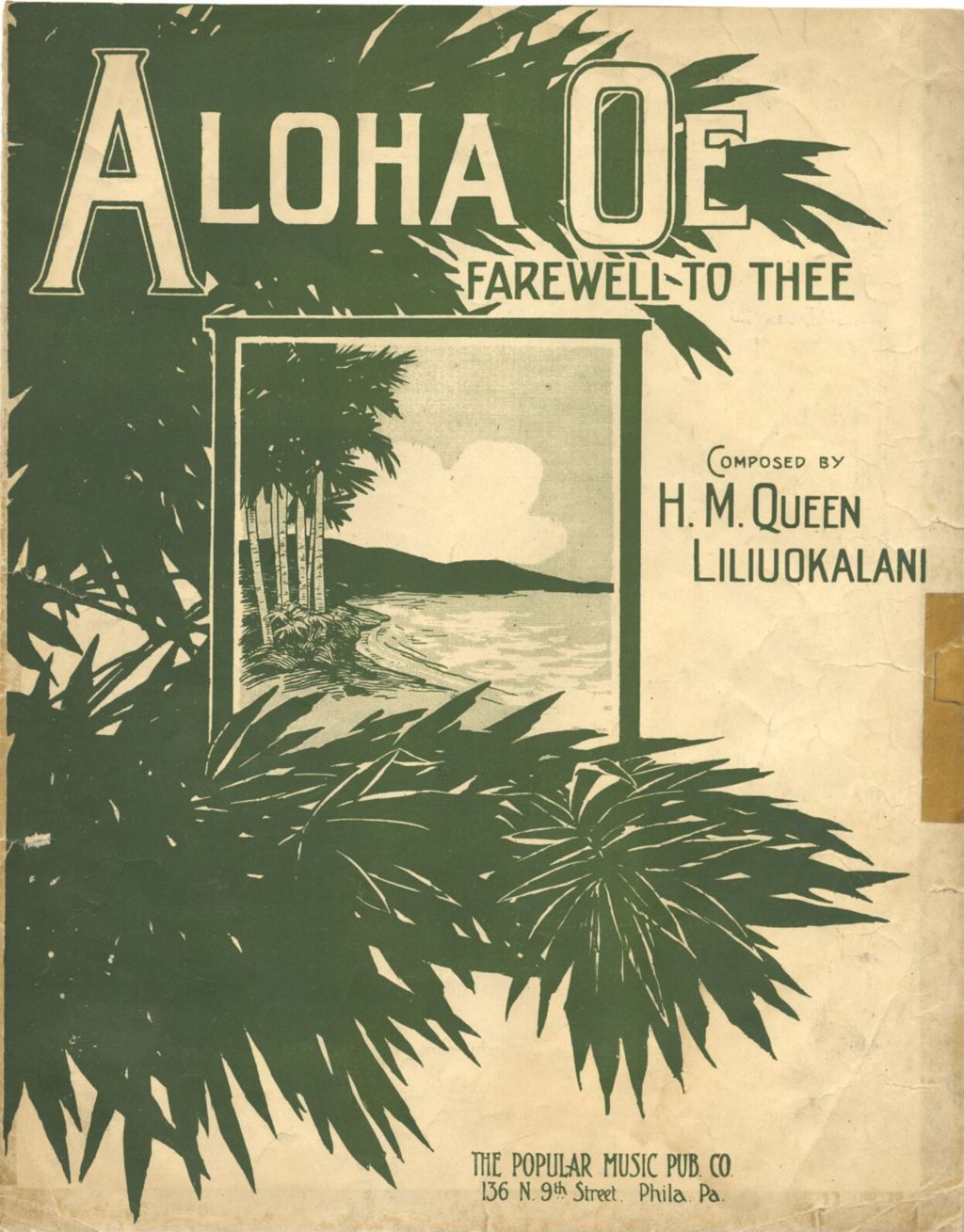 Miniature of Aloha Oe (Farewell to Thee)