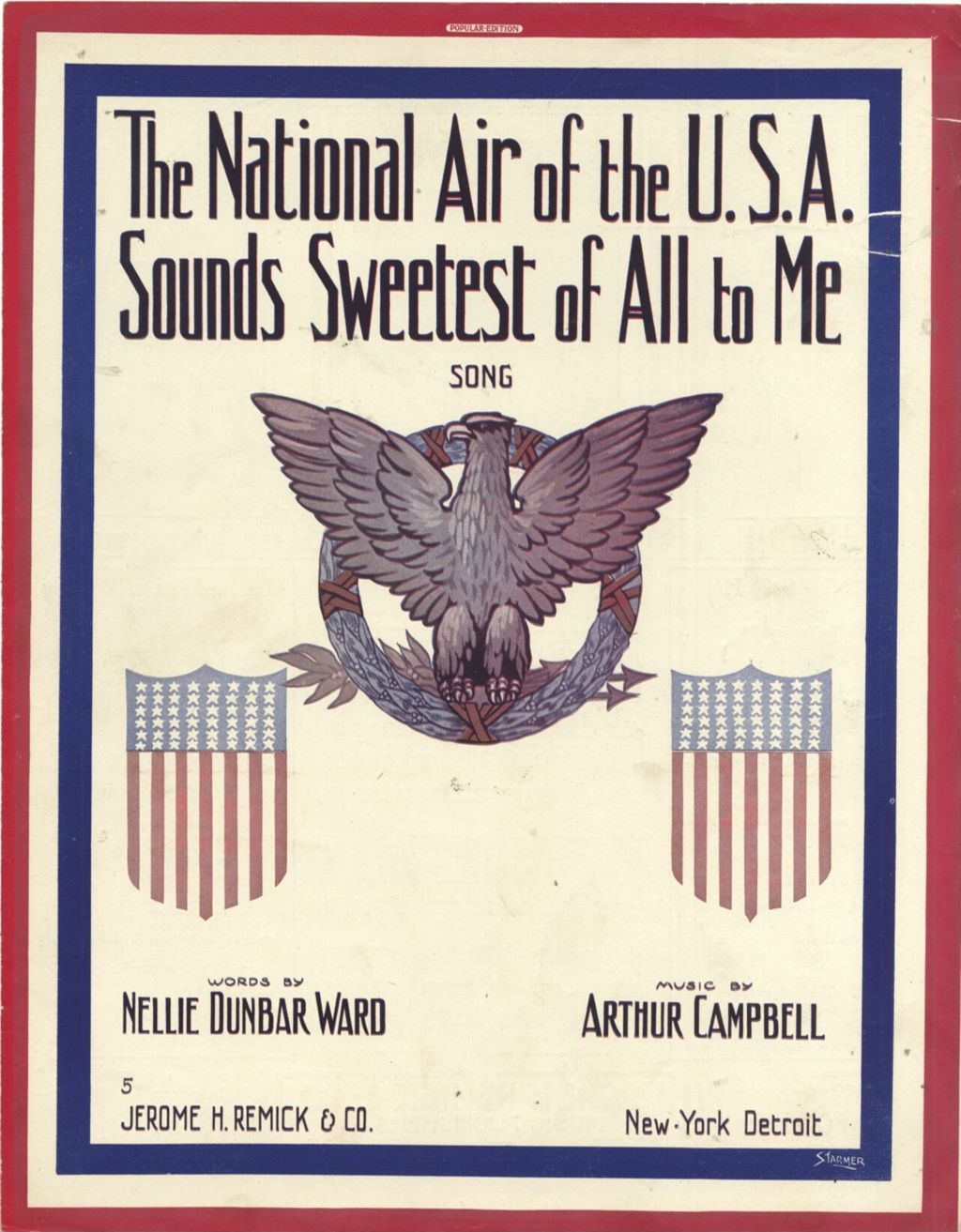 Miniature of National Air of the U.S.A. Sounds Sweetest of All To Me