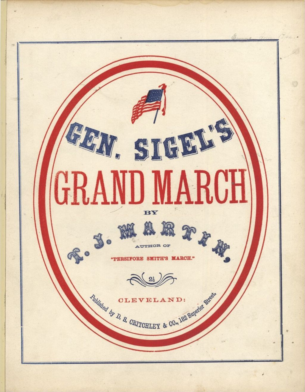 Miniature of General Sigel's Grand March