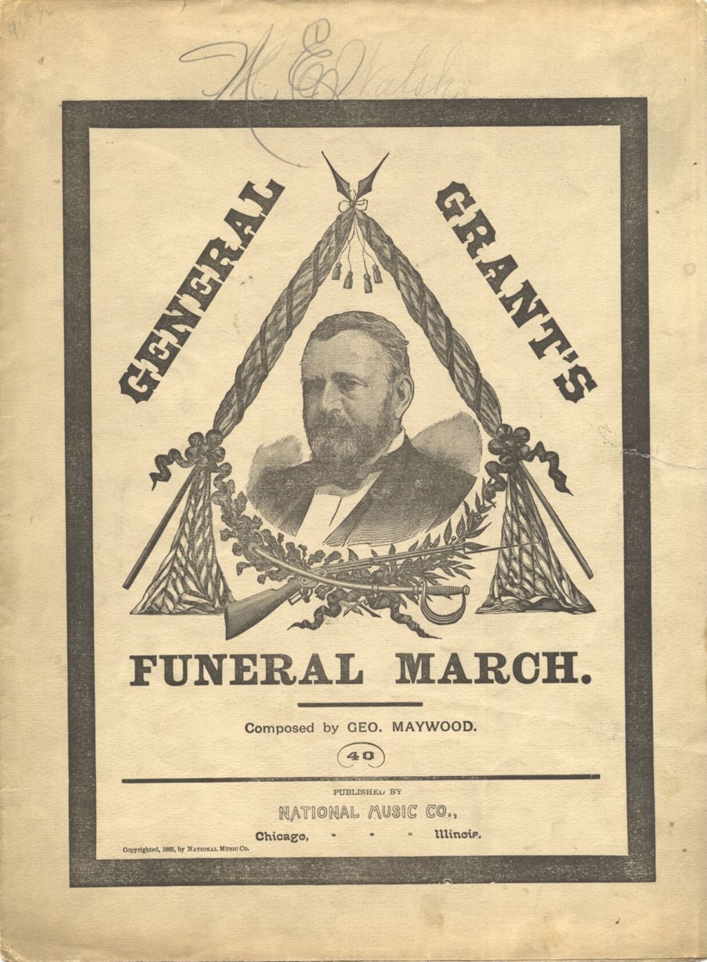 Miniature of General Grant's Funeral March