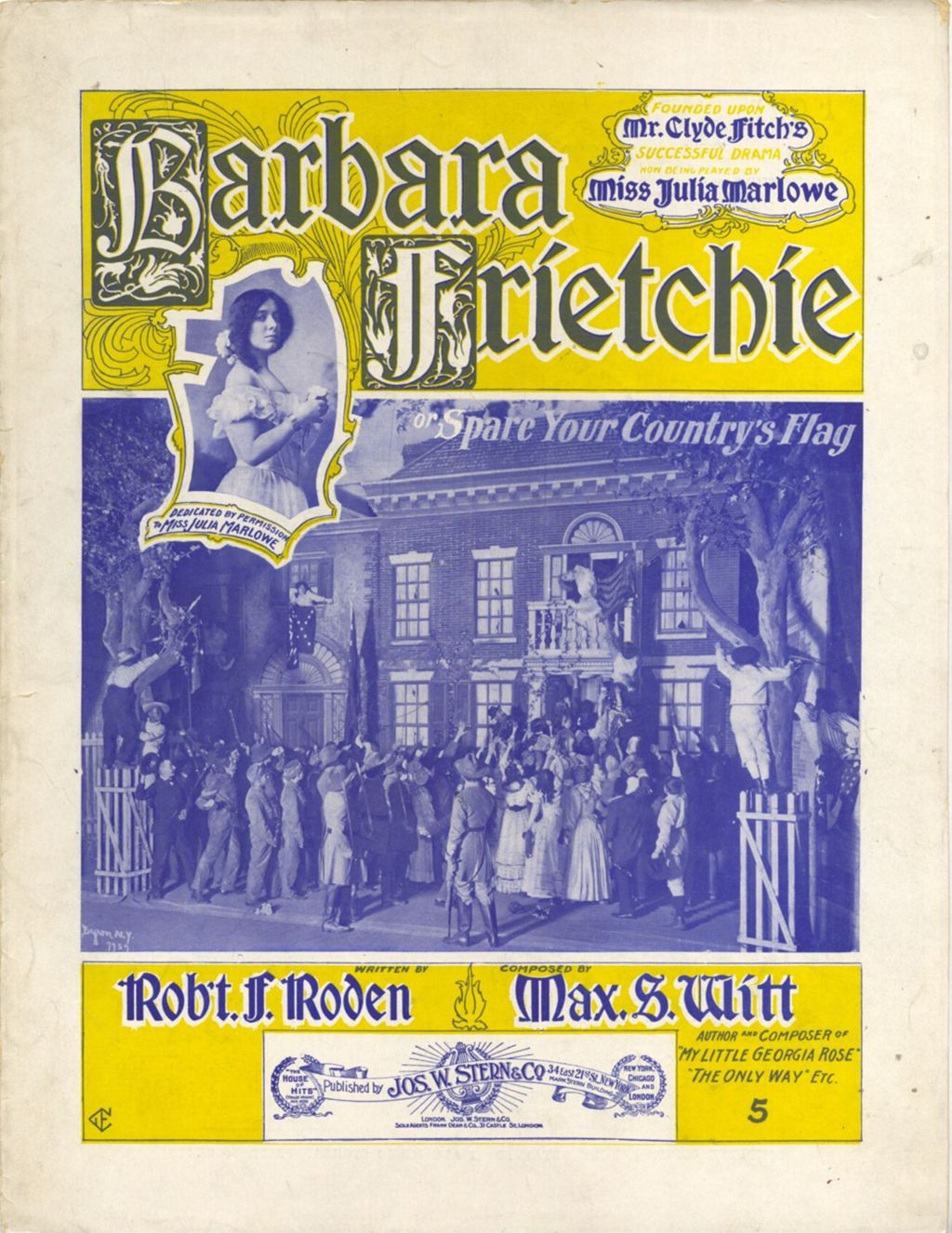 Miniature of Barbara Frietchie, or, Spare Your Country's Flag