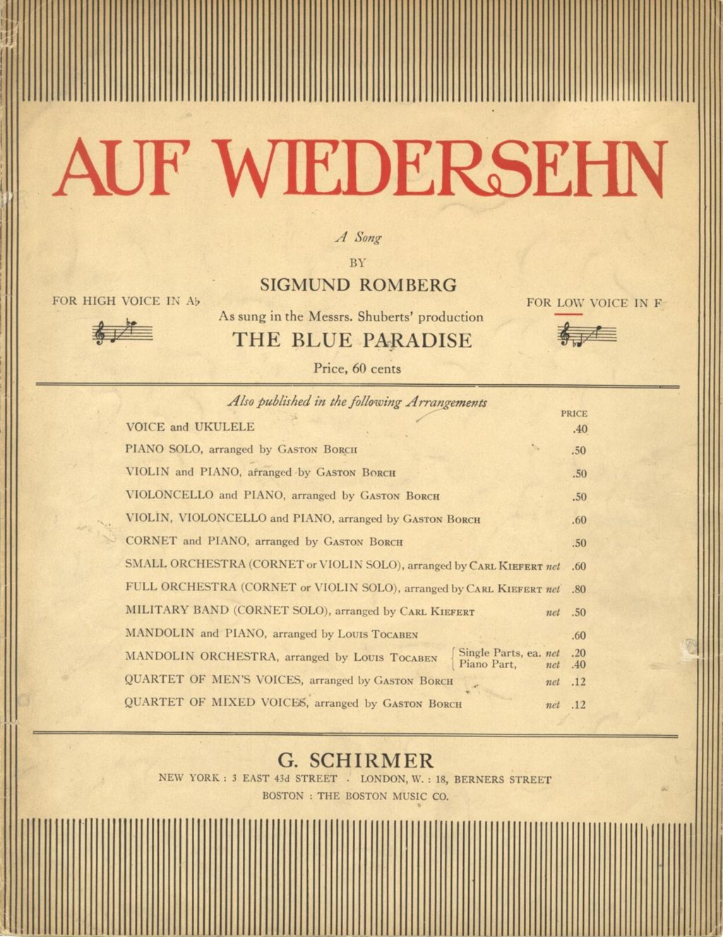 Miniature of Auf Wiedersehn