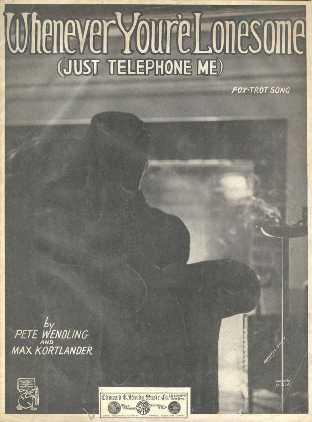 Miniature of Whenever You're Lonesome (Just Telephone Me)