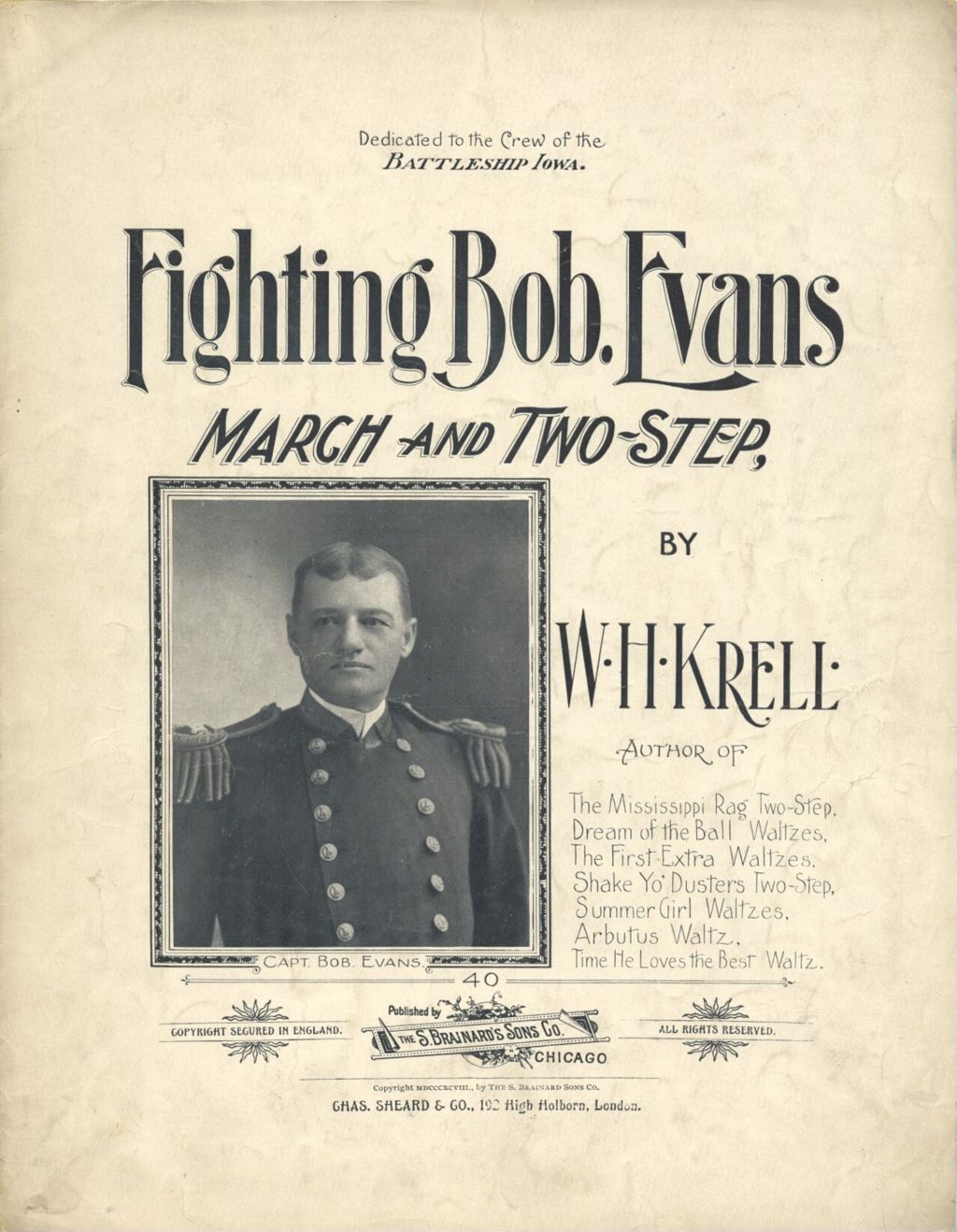 Miniature of Fighting Bob Evans (March and Two-Step)